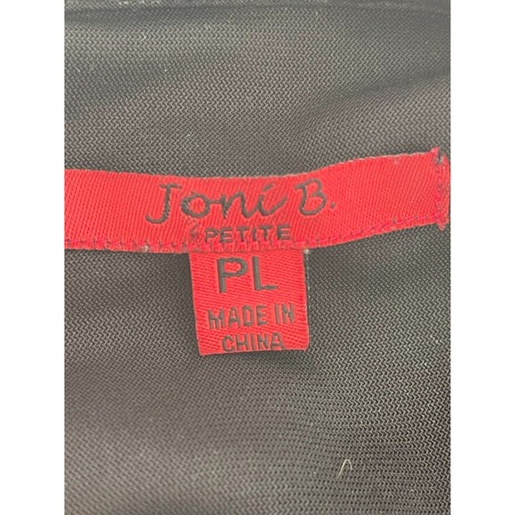 Joni B black crocodile print shiney‎ lined  jacket zippered pockets size PL - Picture 5 of 7